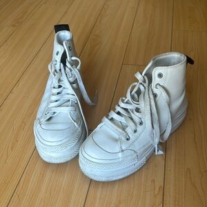 SOLD! W6.5 Diesel Platform leather sneakers